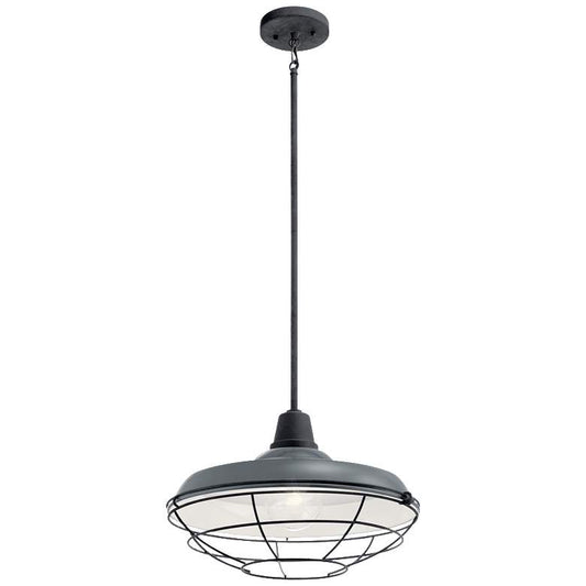 Pier 16" Pendant Glossy Grey