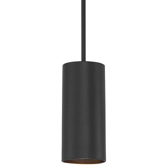 Pilson 4 1/2" Wide Matte Black LED Mini Pendant