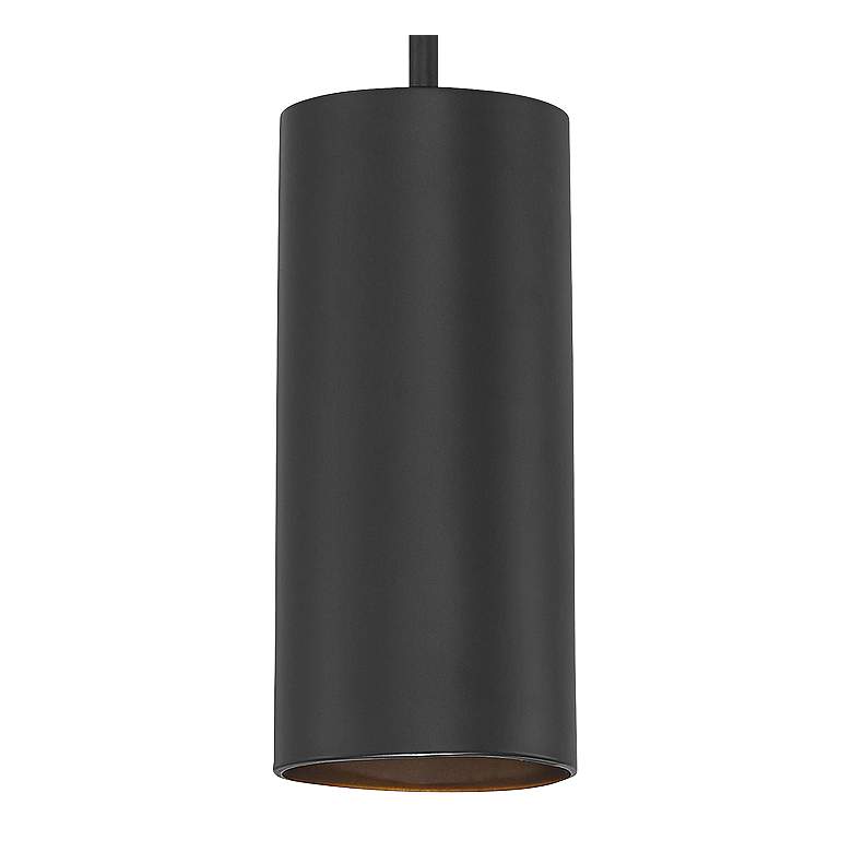 Pilson 4 1/2" Wide Matte Black LED Mini Pendant