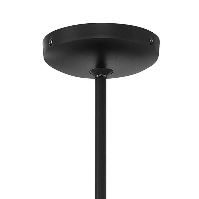 Pilson 4 1/2" Wide Matte Black LED Mini Pendant