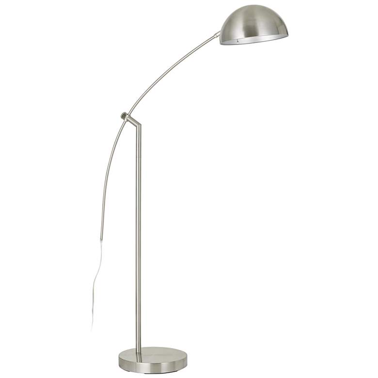 Pinehurst Brushed Steel Arc Floor Lamp