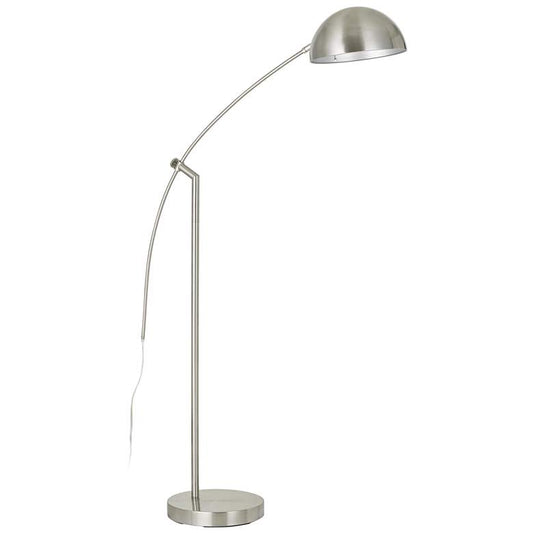 Pinehurst Brushed Steel Arc Floor Lamp