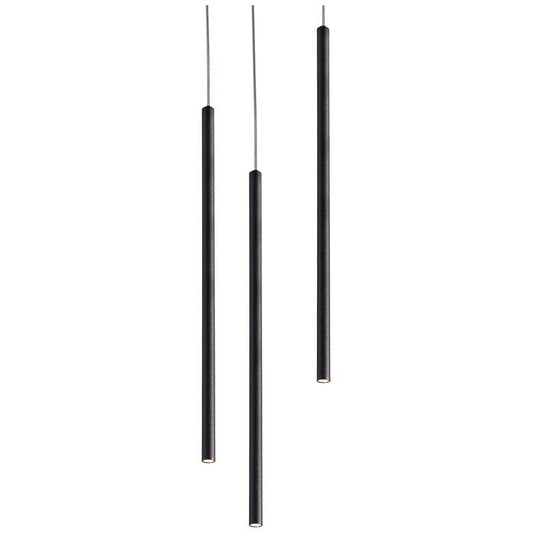 Point - LED 3-Point Pendant - Black Finish