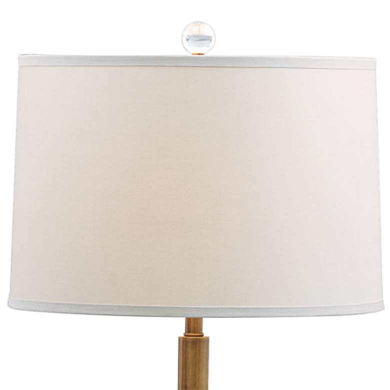 Port 68 Maxwell Aged Brass Crystal Floor Lamp