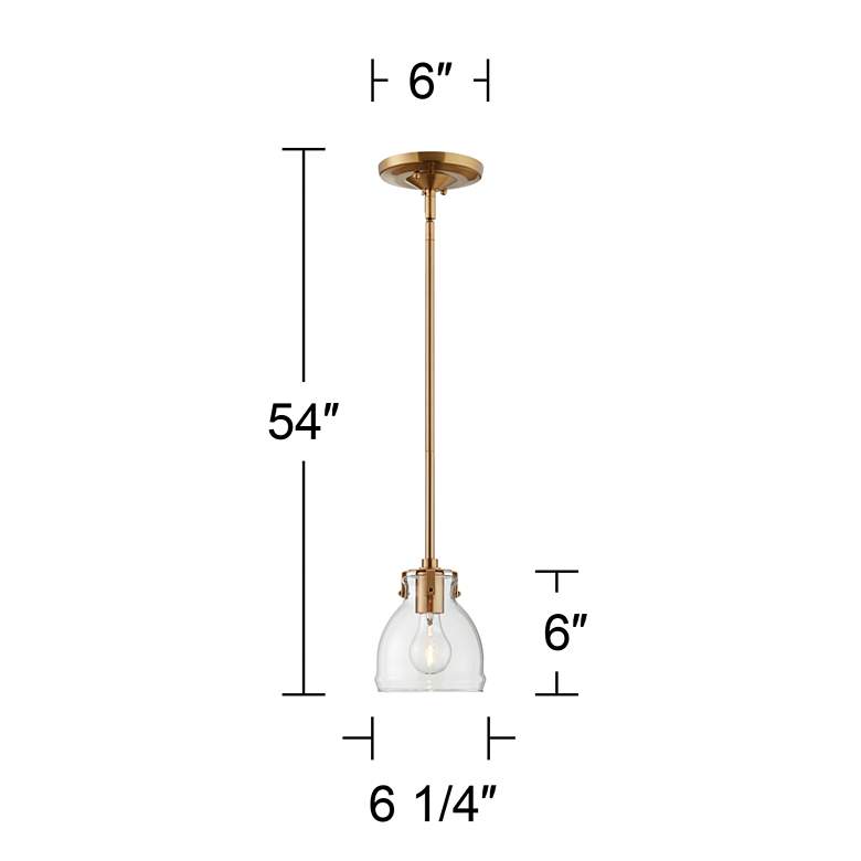 Possini Euro Bellis 6 1/2" Wide Soft Gold Mini Pendant Light