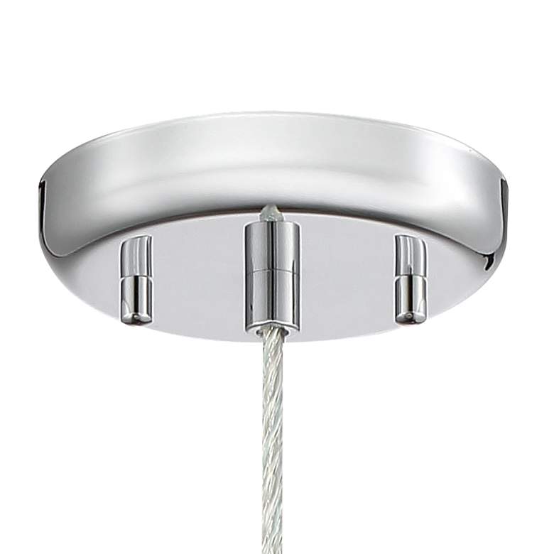 Possini Euro Crystal Rain 6" Wide Chrome Mini LED Pendant