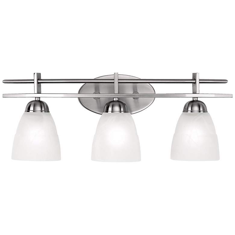 Possini Euro Deco 23 1/2" Wide Brushed Nickel Bath Light