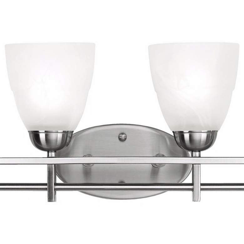 Possini Euro Deco 33" Wide Brushed Nickel 4-Light Bath Light