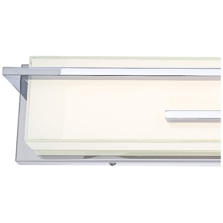 Possini Euro Design Jada 33 3/4" Wide Chrome LED Bath Light