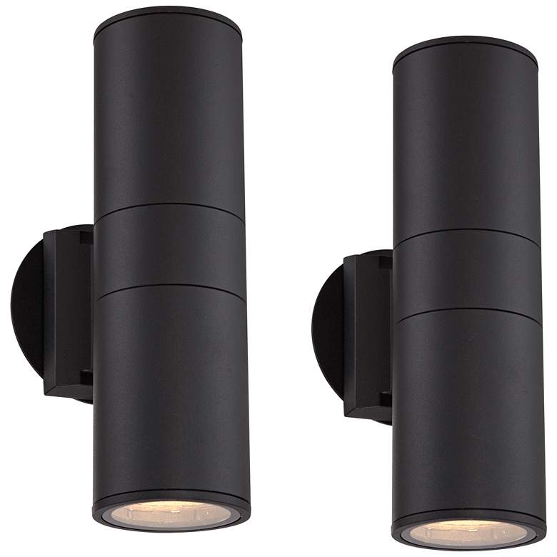 Possini Euro Ellis 11 3/4"H Outdoor Wall Light Set of 2