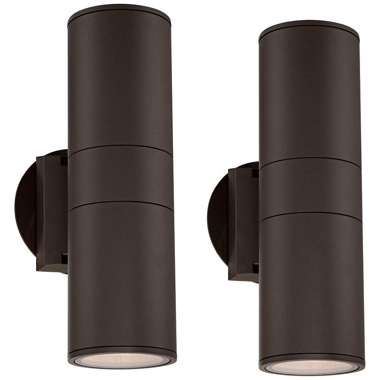 Possini Euro Ellis 11 3/4"H Outdoor Wall Light Set of 2