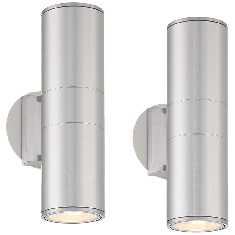 Possini Euro Ellis 11 3/4"H Outdoor Wall Light Set of 2