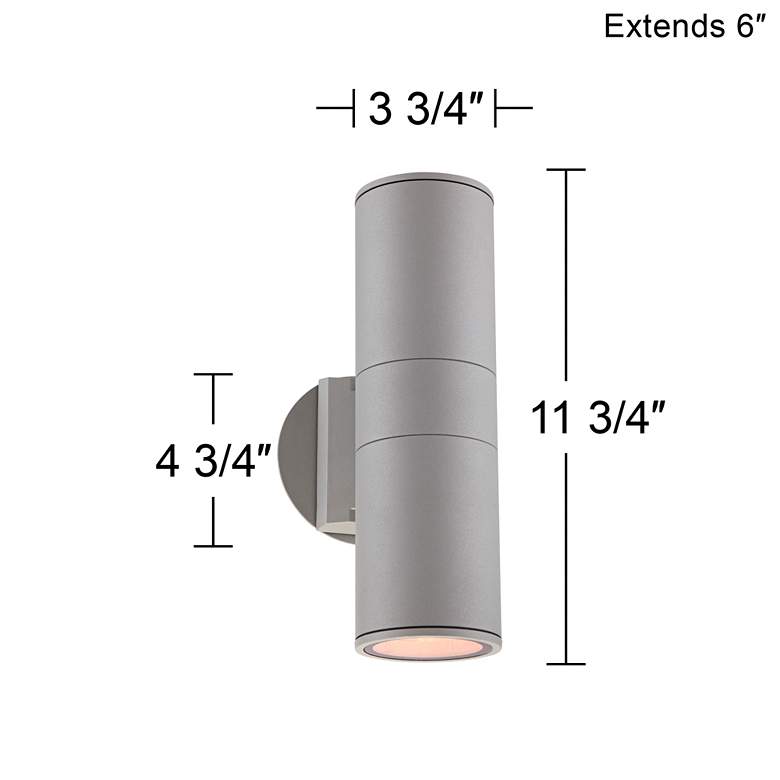 Possini Euro Ellis 11 3/4"H Outdoor Wall Light Set of 2