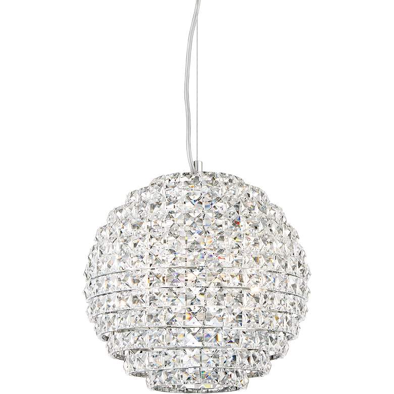 Possini Euro Gorgo 12" Wide Chrome Crystal Mini Pendant