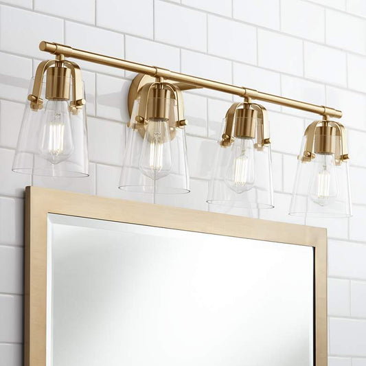 Possini Euro Indira 33 1/2"W 4-Light Bath Light