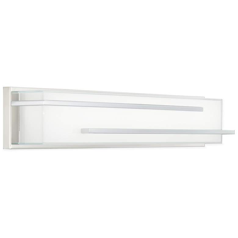Possini Euro Jada 26 1/4" Wide Chrome LED Bathroom Light