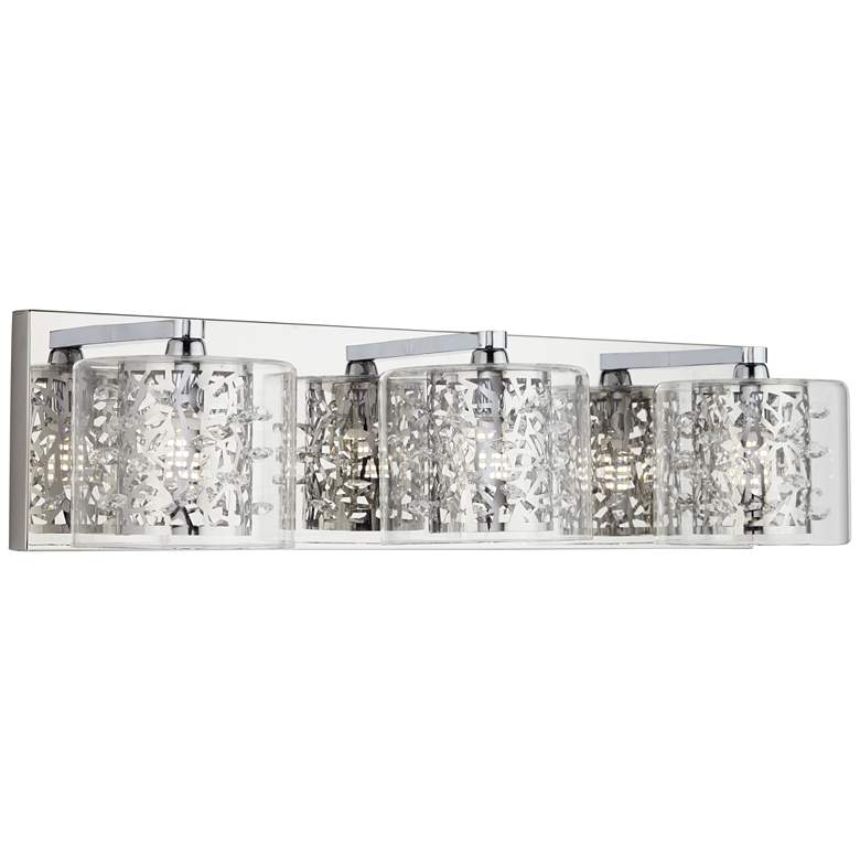 Possini Euro Jungle 20 1/2" Wide Chrome LED Modern Bath Light