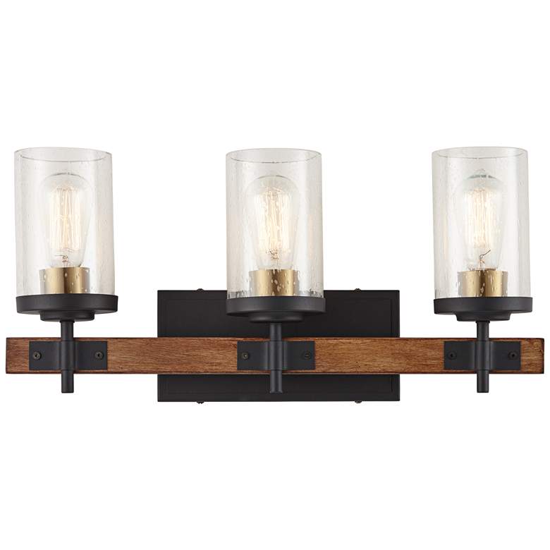 Possini Euro Kata 22" Wide Mixed Metals 3-Light Bath Light