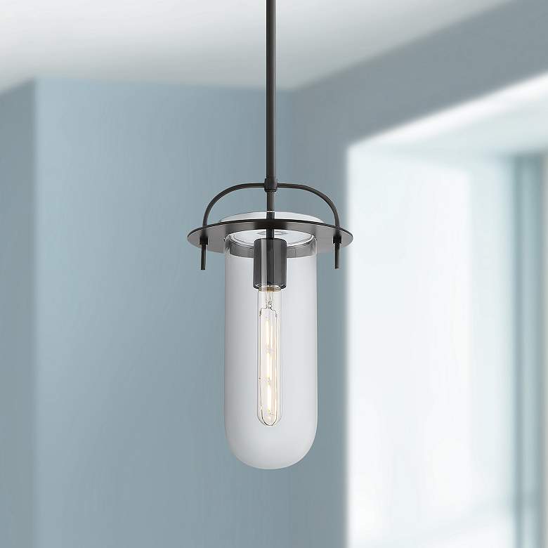 Possini Euro Savona 8" Wide Tube Mini Pendant