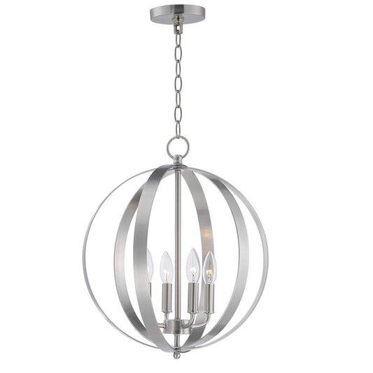 Provident 4 Light 16" Wide Satin Nickel Pendant Light