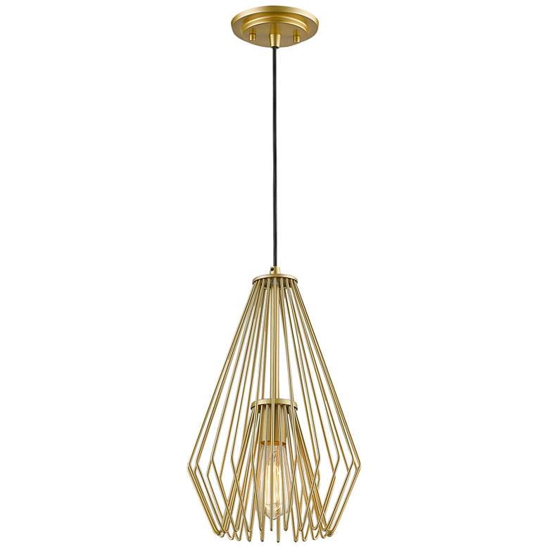 Quintus 9 1/4" Wide Metallic Gold Mini Pendant Light