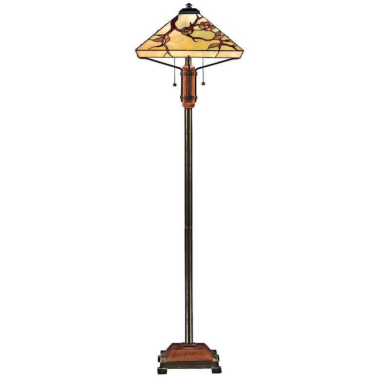 Quoizel Grove Park Tiffany-Style Floor Lamp