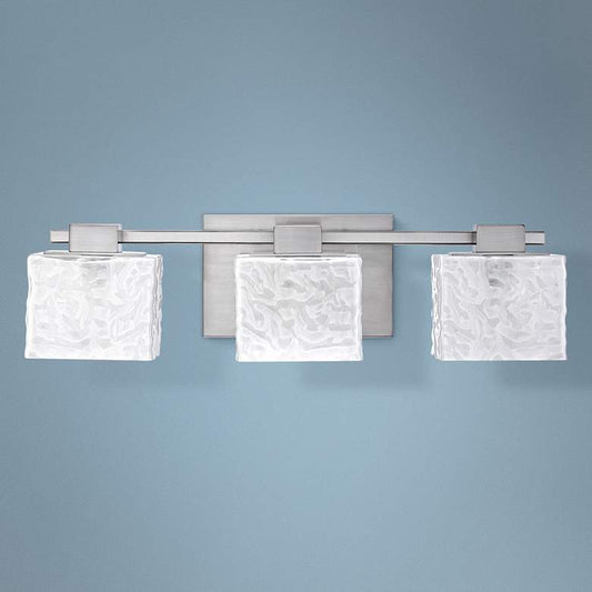 Quoizel Melody 24" Wide Nickel 3-Light Bath Fixture