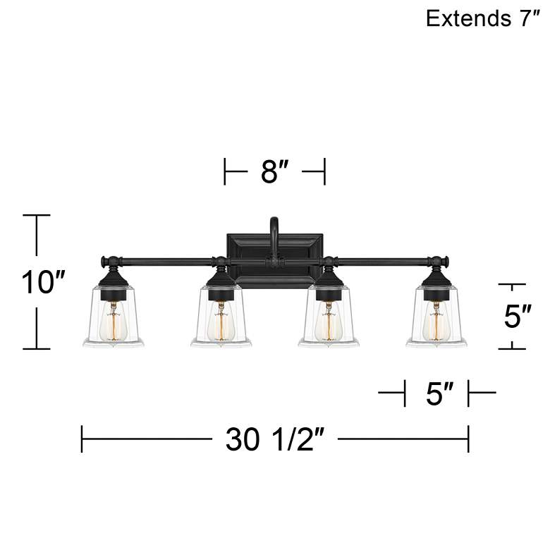 Quoizel Nicholas 30 1/2"W 4-Light Bath Light