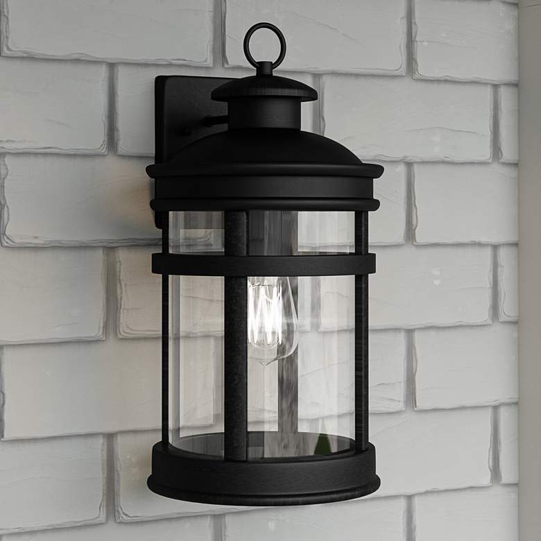 Quoizel Scout 18 1/4" High Matte Black Outdoor Wall Light