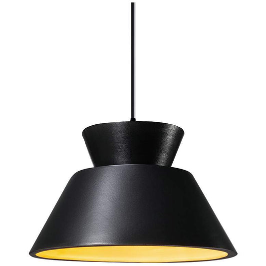 Radiance - Trapezoid 1-Light Pendant - Incandescent - Black & Gold - Bl