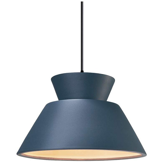 Radiance - Trapezoid 1-Light Pendant - Incandescent - Midnight Sky - Black