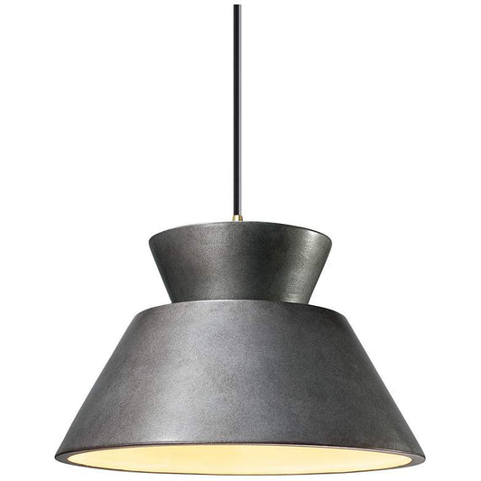 Radiance - Trapezoid 1-Light Pendant - Incandescent - Silver - Brass