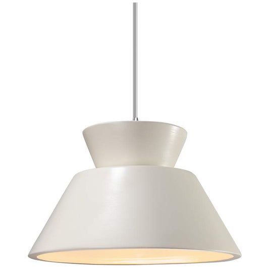 Radiance - Trapezoid 1-Light Pendant - LED - White - Chrome