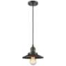 Railroad 8" Wide Brushed Satin Nickel Mini Pendant