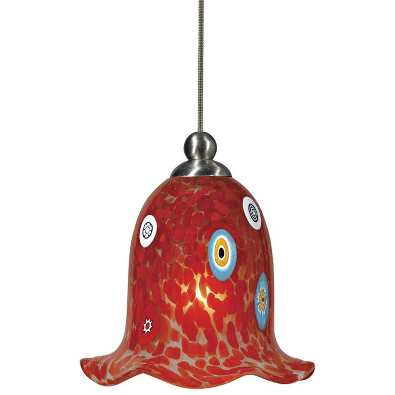 Red Spot Confetti 4 3/4" Wide Steel Low Voltage Mini Pendant