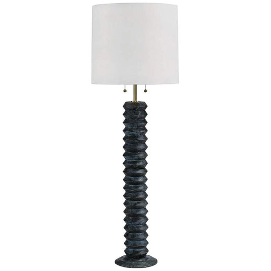 Regina Andrew Design Accordion Ebony Wood Floor Lamp