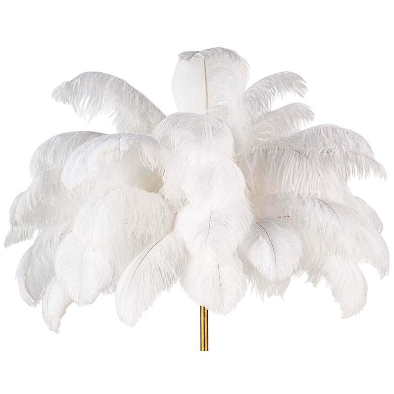 Regina Andrew Design Josephine Steel and Feather Floor Lamp