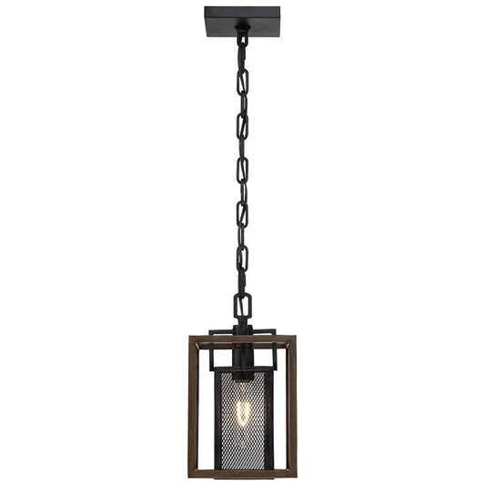 Rio Lobo - 1 Light Pendant - Dark Oak