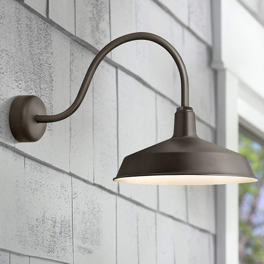 RLM Standard 19"H Textured Bronze Outdoor Wall Light