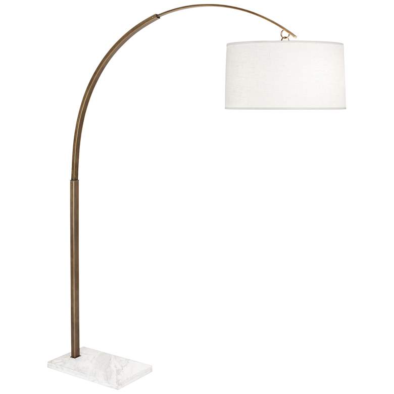 Robert Abbey Archer Small Warm Brass Arch Floor Lamp