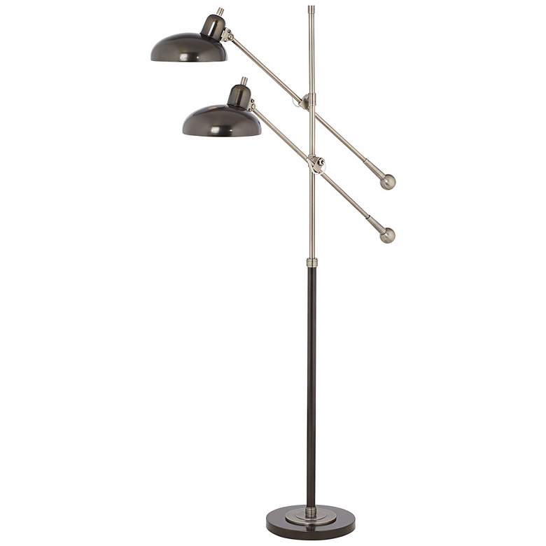 Robert Abbey Bruno Bronze 2-Light Pharmacy Floor Lamp