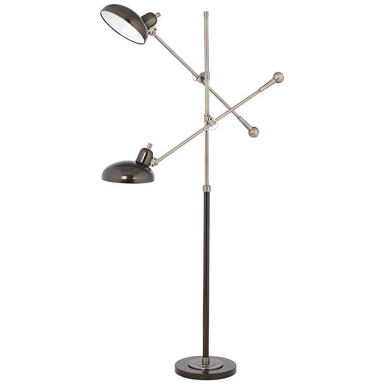 Robert Abbey Bruno Bronze 2-Light Pharmacy Floor Lamp