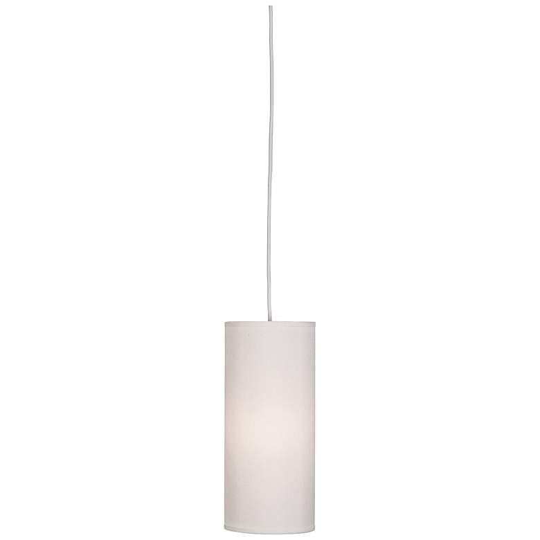 Robert Abbey Elena 6" Wide Pearl Fabric Shade Mini Pendant