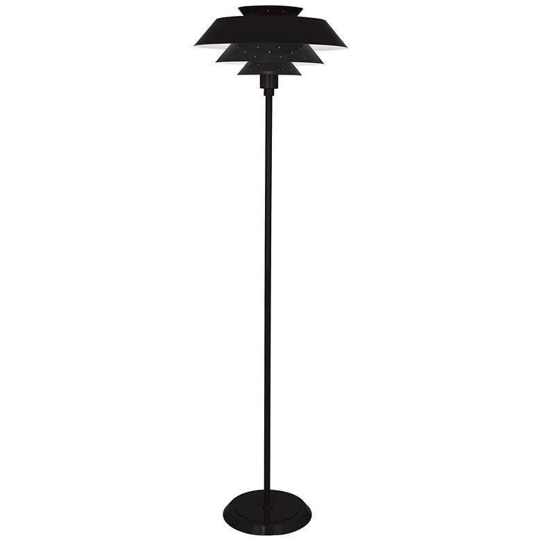 Robert Abbey Pierce Floor Lamp 60.5" painted metal black