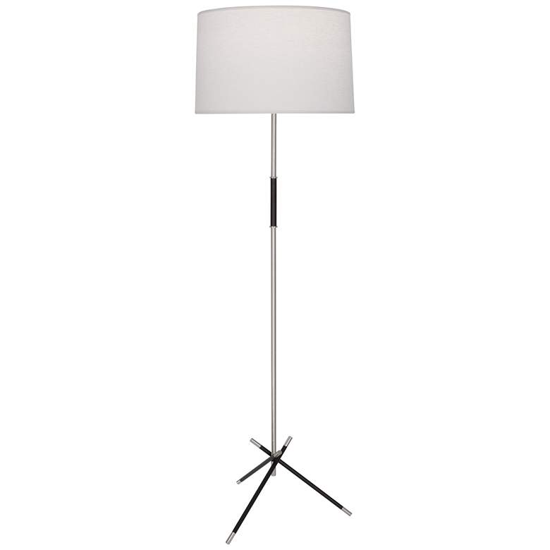 Robert Abbey Thatcher Floor Lamp 62.5" brass finish white shade