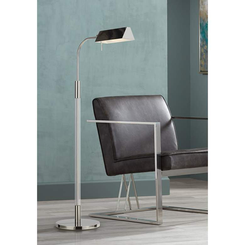 Robert Polished Nickel Pharmacy Style LED Floor Lamp by Ralph Lauren