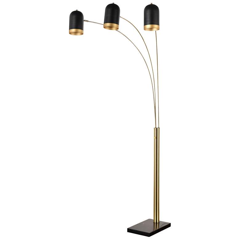 Rosalind - Arch Floor Lamp - Black/Gold