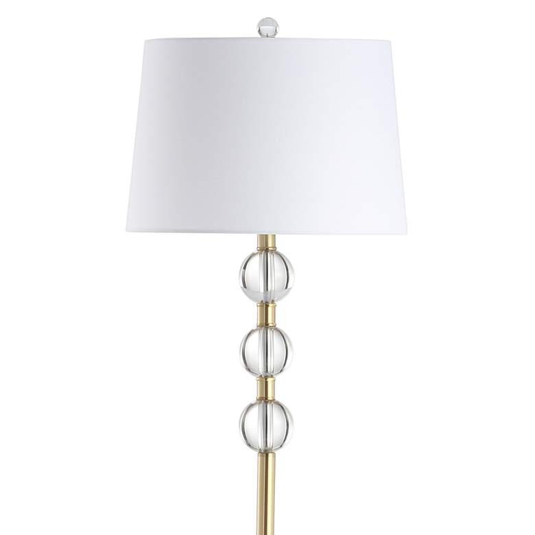 Rose Aged Brass Metal Floor Lamp