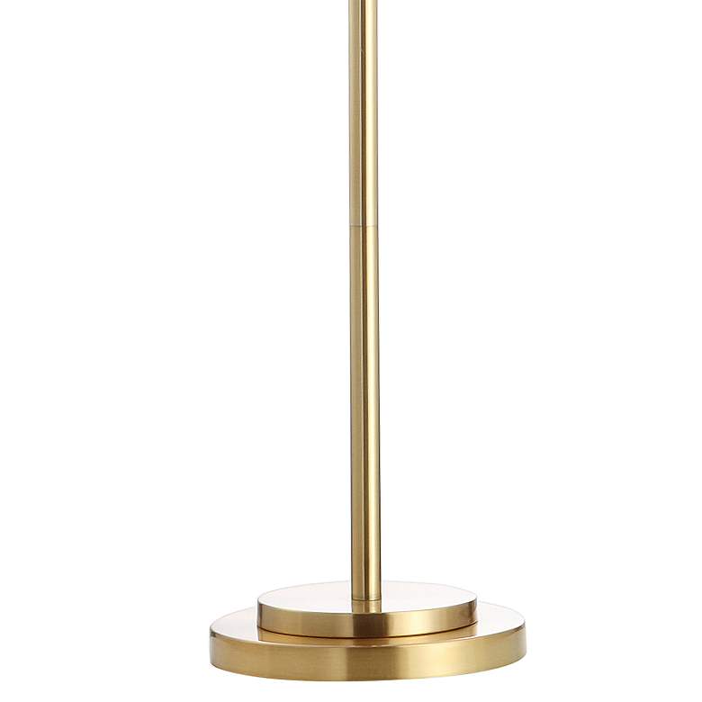 Rose Aged Brass Metal Floor Lamp