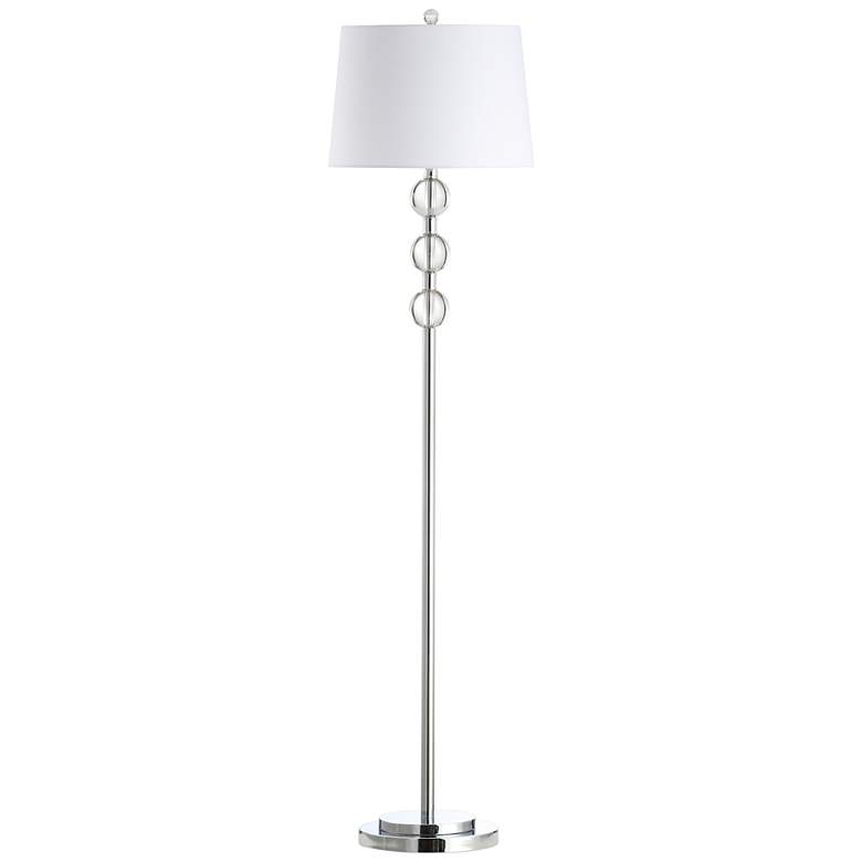 Rose Polished Chrome Metal Floor Lamp